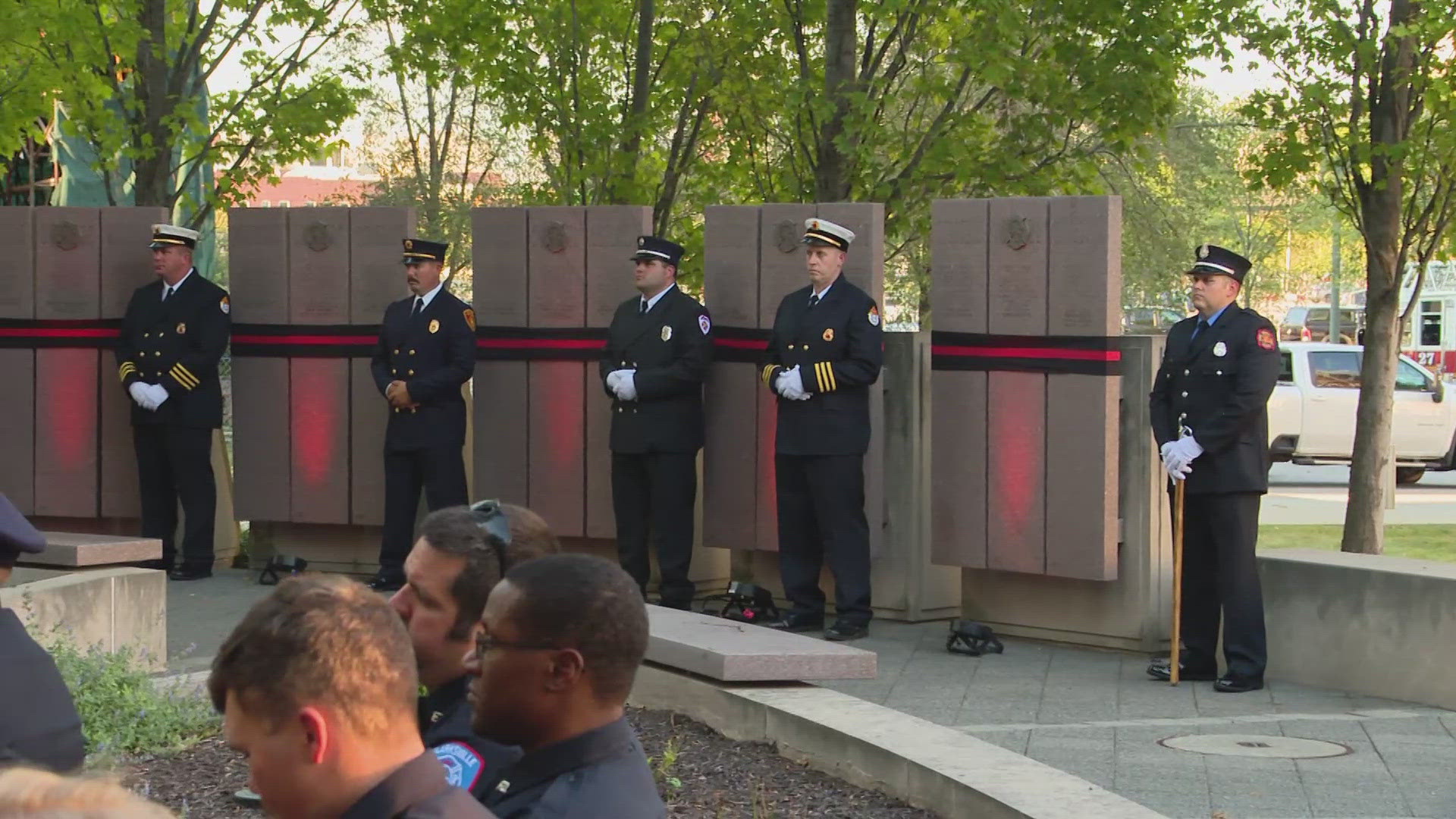 A memorial service honored firefighters who died from injuries and illnesses linked to their jobs serving our communities.