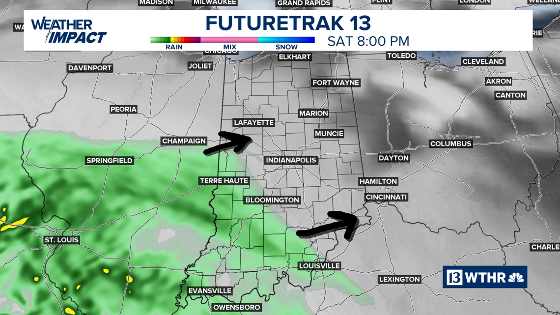 Saturday night rain could impact Valentine’s Day plans across central and southern Indiana | 13Weather Blog