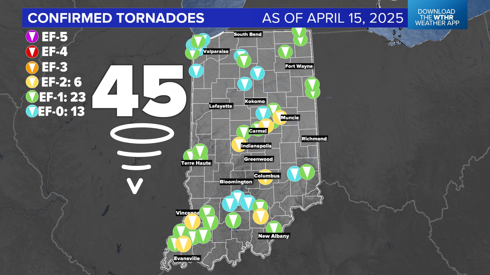 A year's worth of tornadoes in hours in Indiana | wthr.com