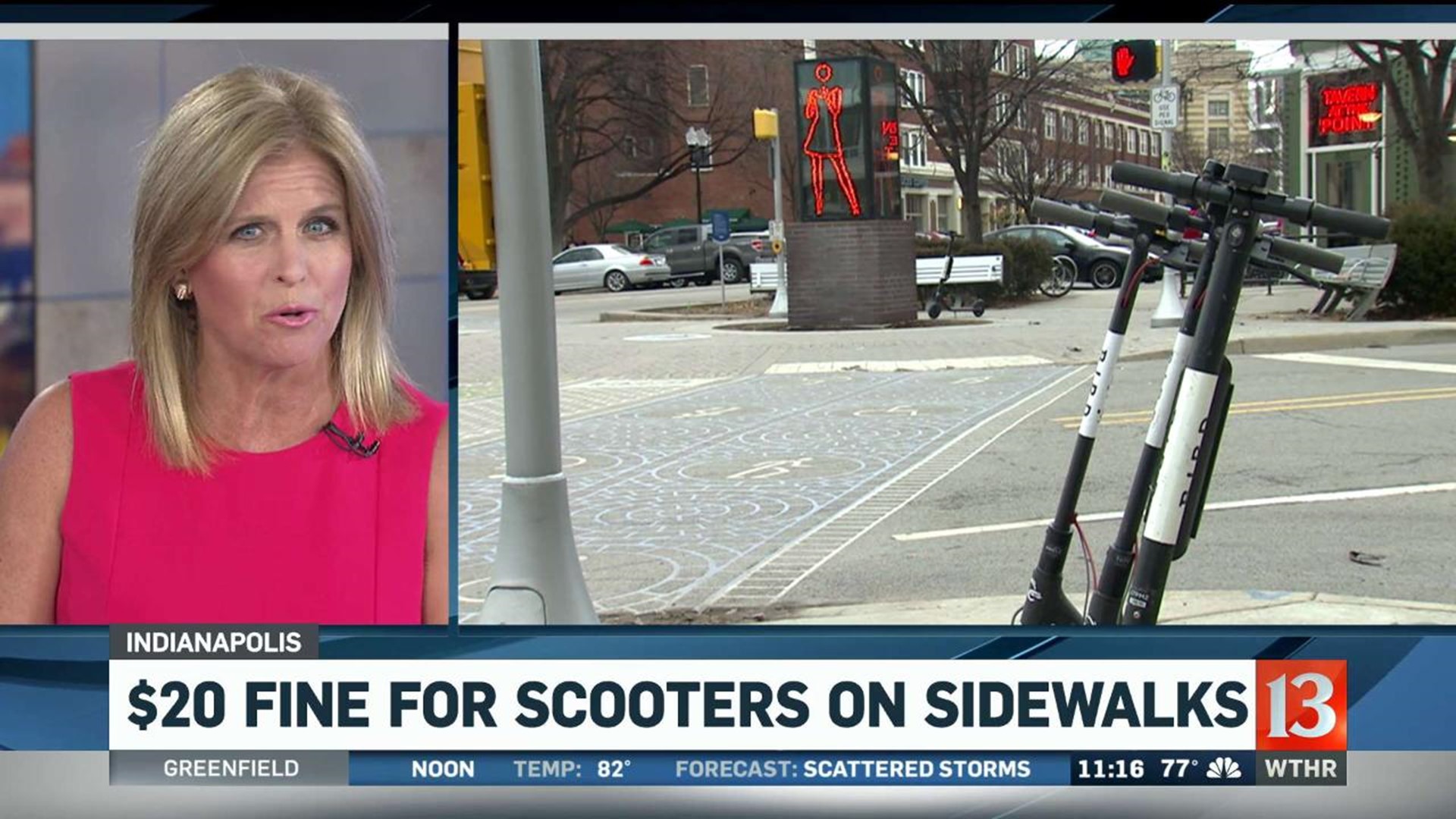 $20 fine for riding scooters on sidewalks