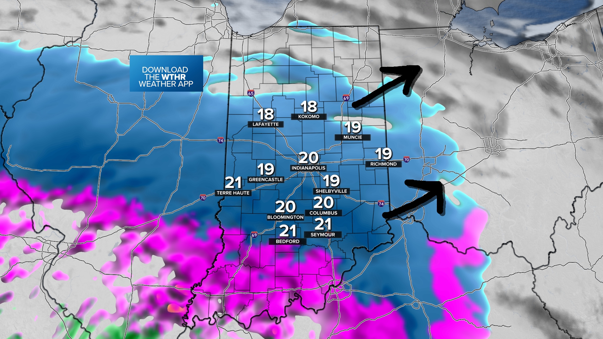 Friday morning update on winter storm hitting Indiana this weekend