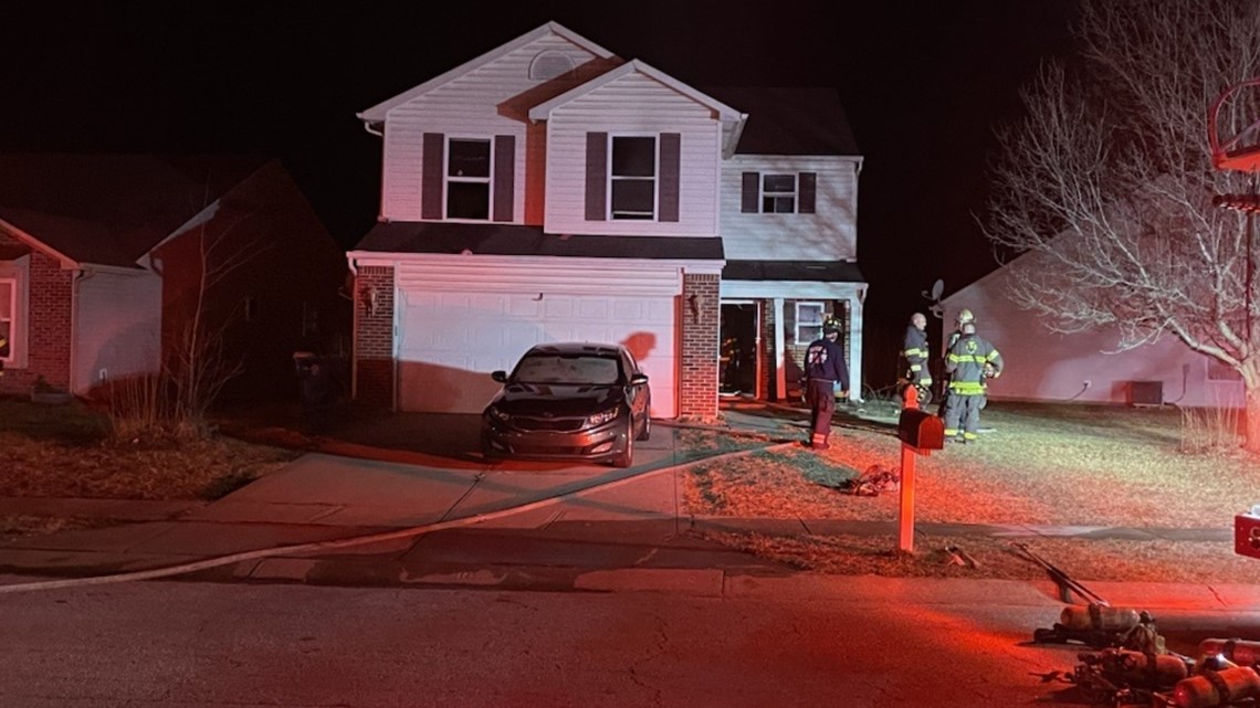 3 taken to hospital after house fire on Indy's south side