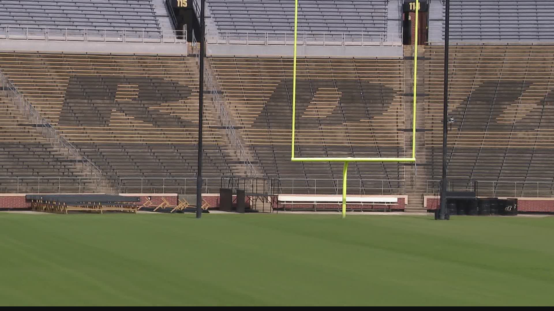 The Big Ten season is back on but stadiums will be empty to fans.