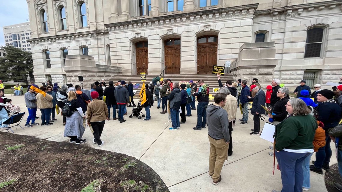 Indiana Poor People's Campaign rallies at Statehouse