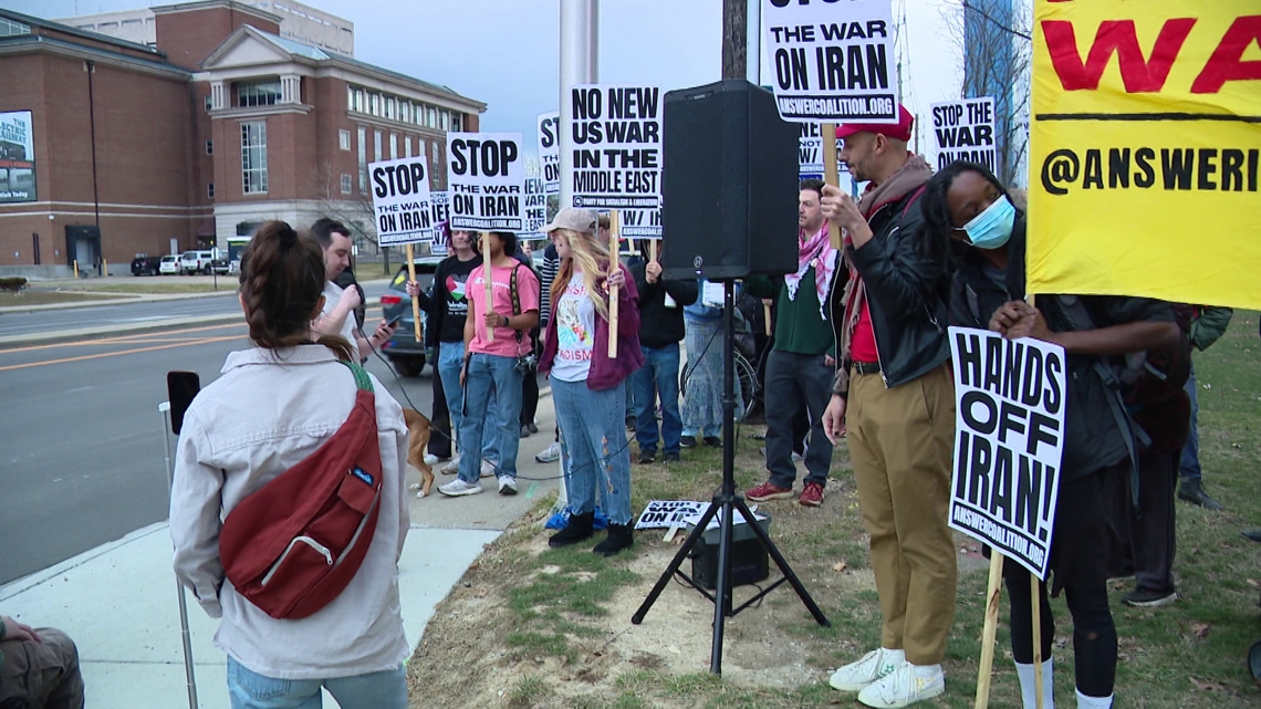 Hoosiers gather at Military Park in downtown Indianapolis following US, Israeli strikes on Iran