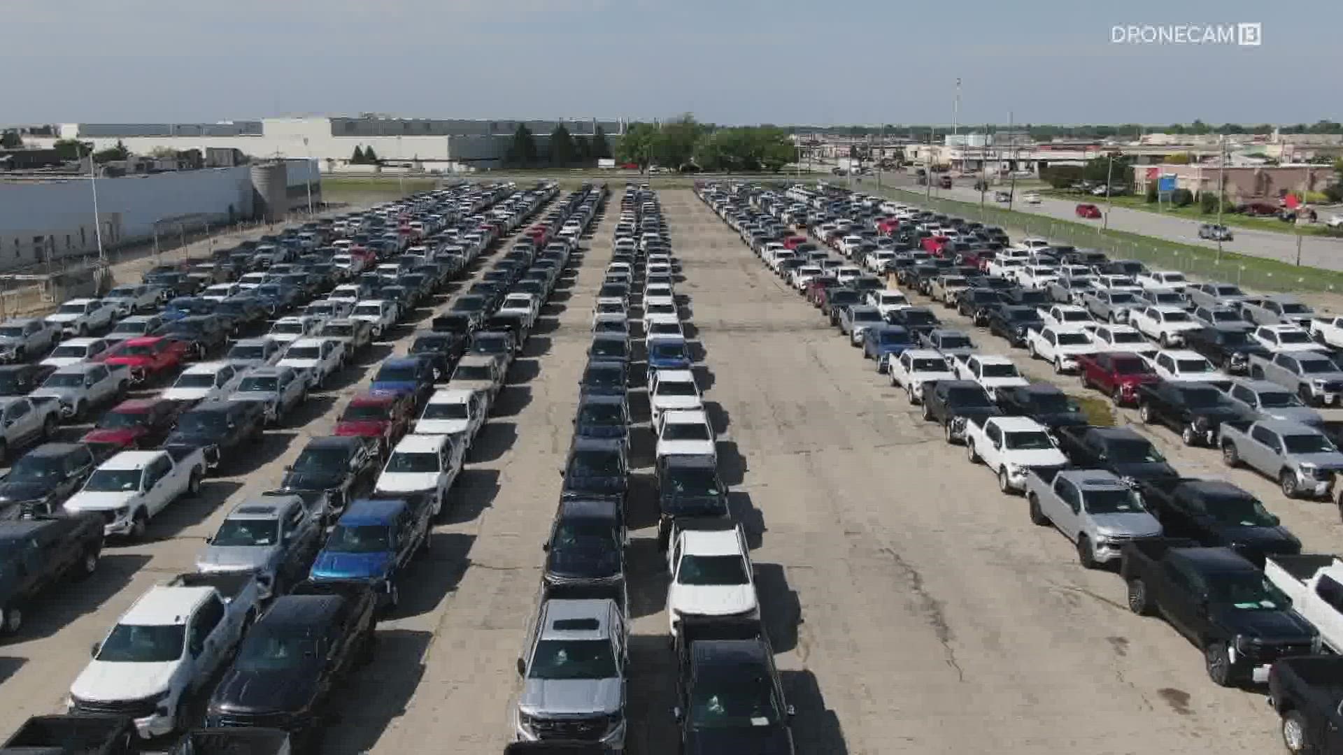 Thousands of vehicles can't be sold until they are completed with a critical part.