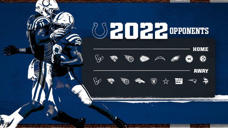 2022 regular season matchups set for the Colts