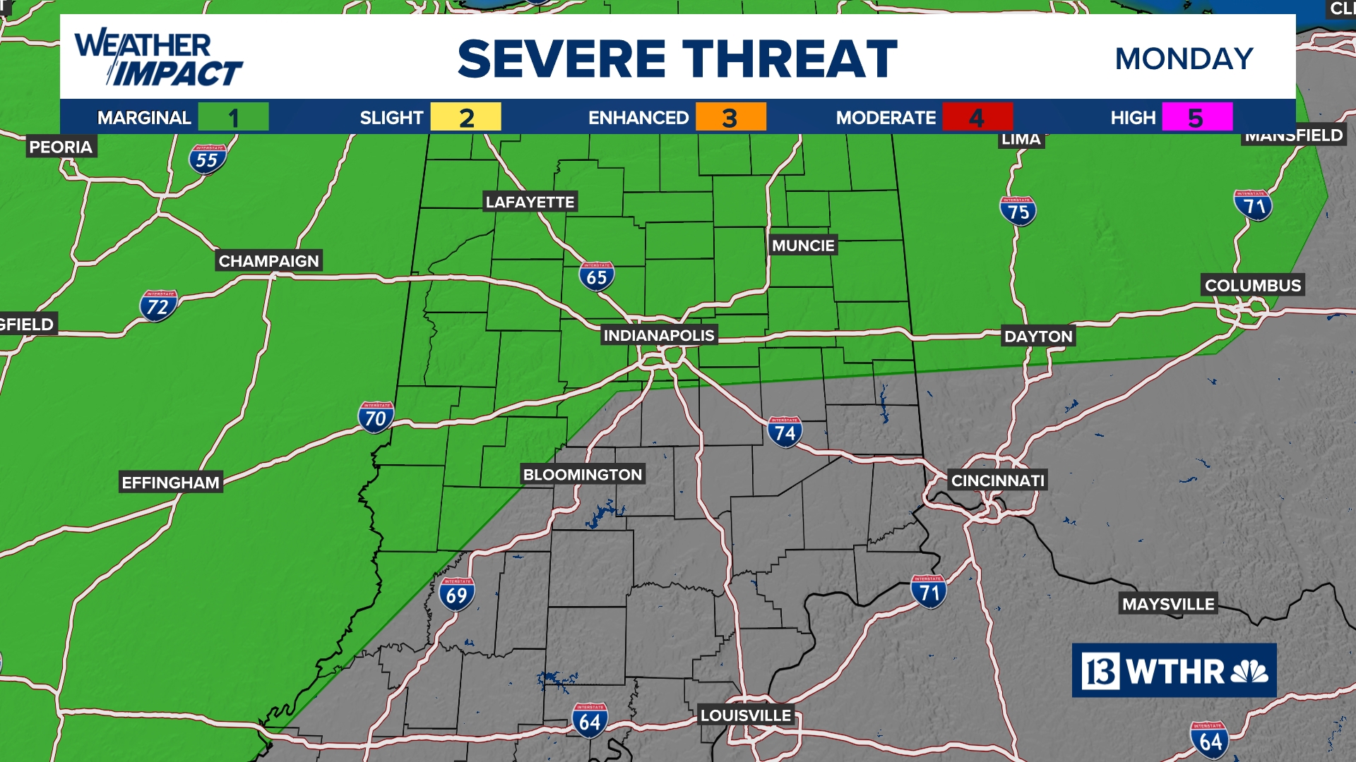 Wet and stormy at times to start the week | 13Weather Blog | wthr.com