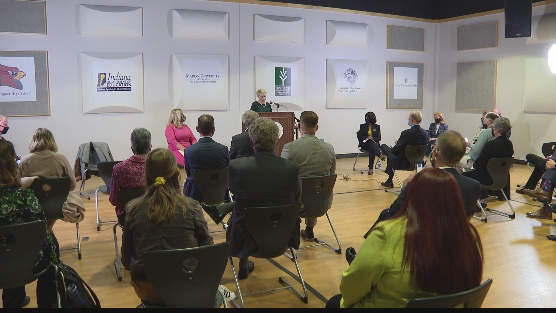Marian University and Ivy Tech are teaming up to bring a more diverse group of teachers to Indiana to help with the teacher shortage.