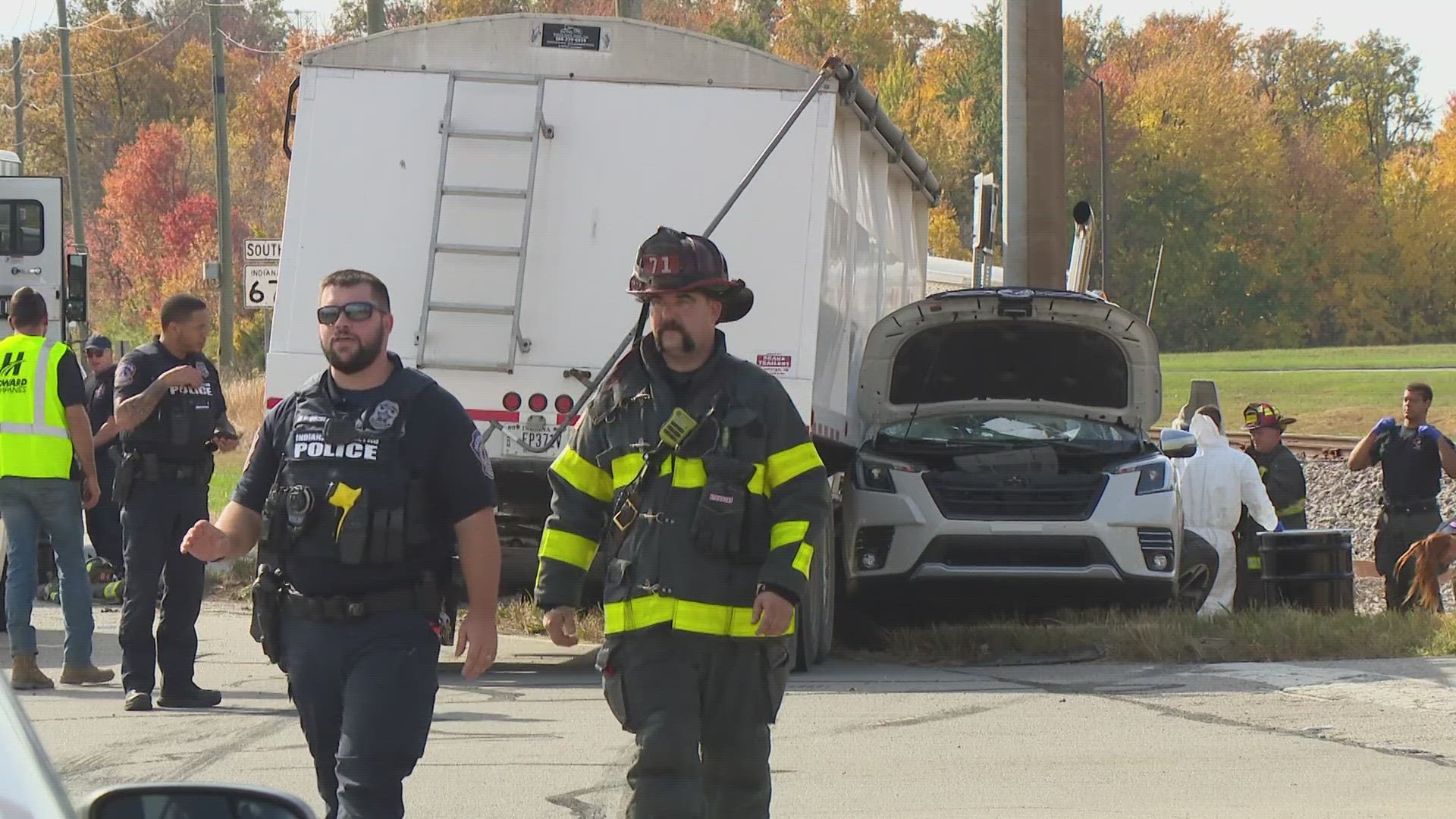 The crash happened around 1:30 p.m. this afternoon near Kentucky Avenue and South High School Road.