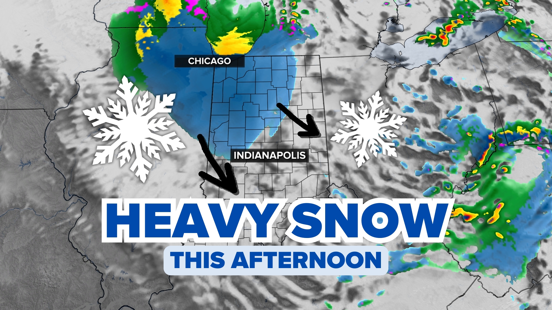 Scattered snow will end shortly, but heavier snow is likely this afternoon. 13News meteorologists Chuck Lofton and Matt Standridge have an update.