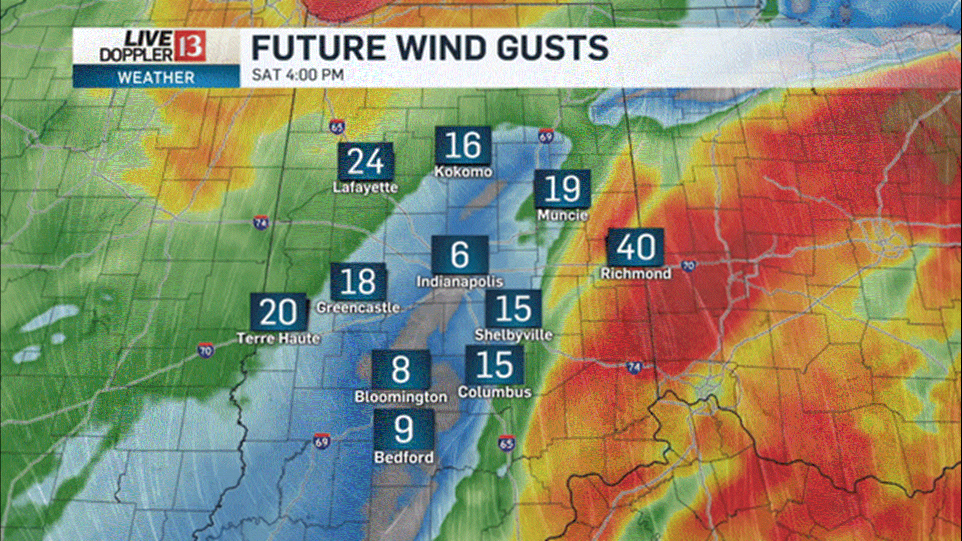 High Wind Warning Issued For Eastern Indiana