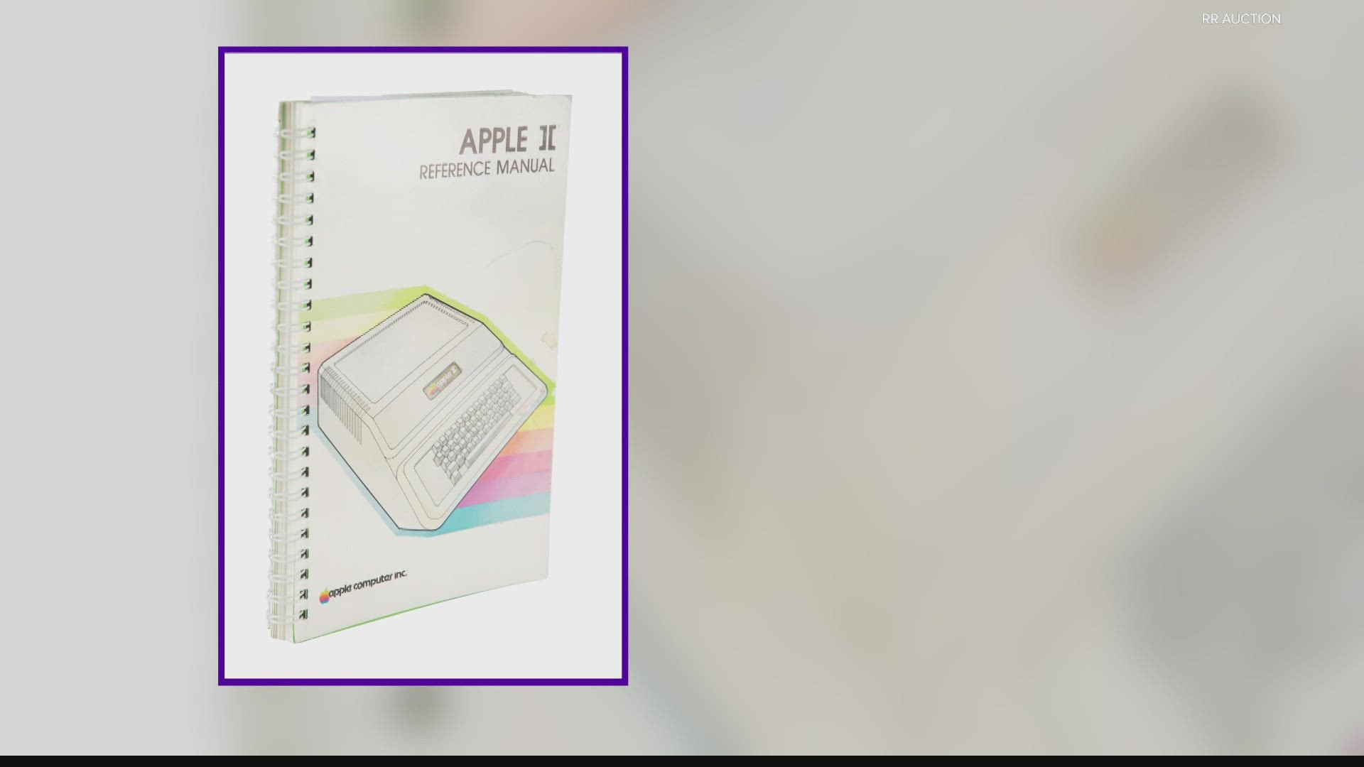 The manual's recipient was the son of an Apple executive.