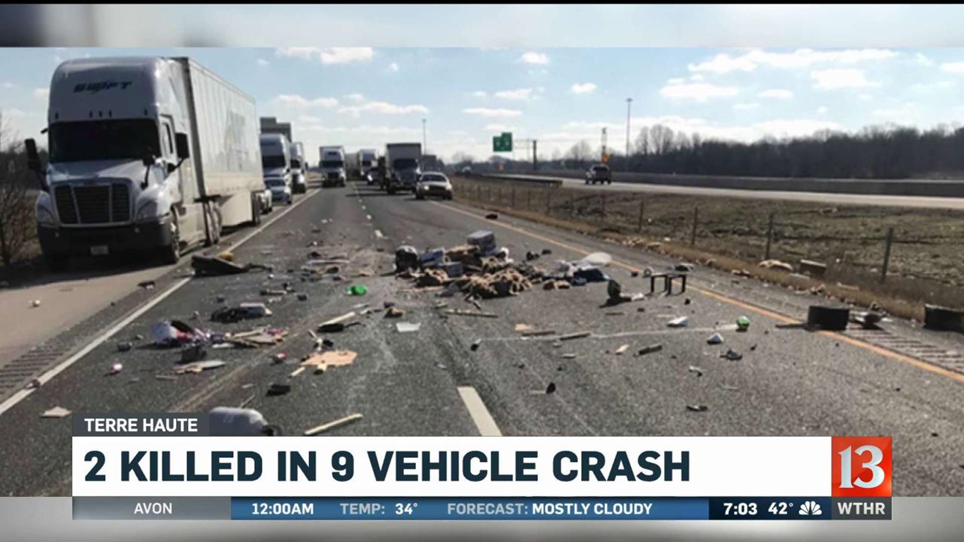 Indianapolis woman identified as 1 of 2 dead in I-70 crashes near Terre