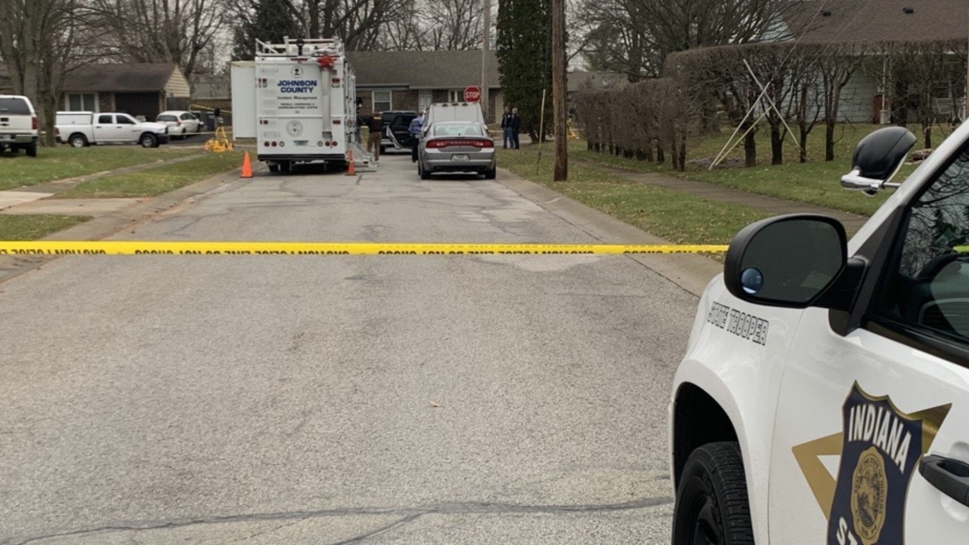 An all-night manhunt ended in Bargersville Friday when police located and shot the armed suspect, who was taken to an Indianapolis hospital.