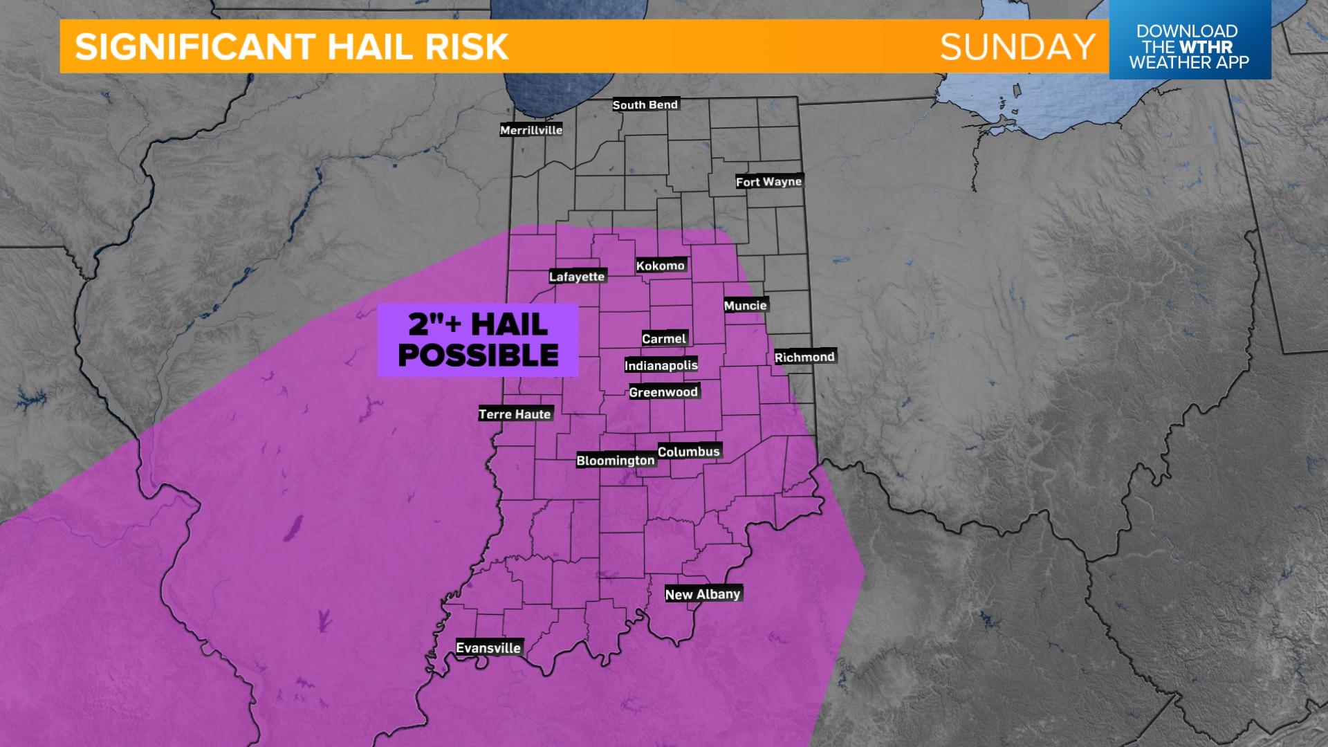 Weather Impact Alert day Sunday for severe storms in central Indiana ...