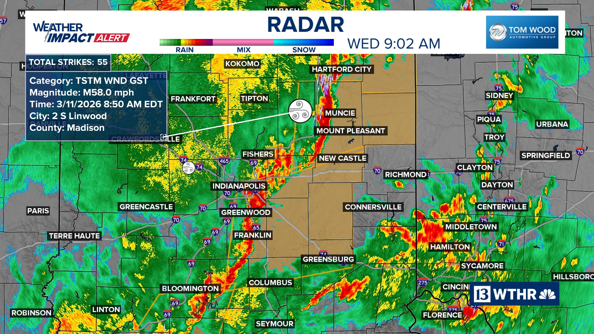 Severe storms over for now | Weather Impact Alert | wthr.com