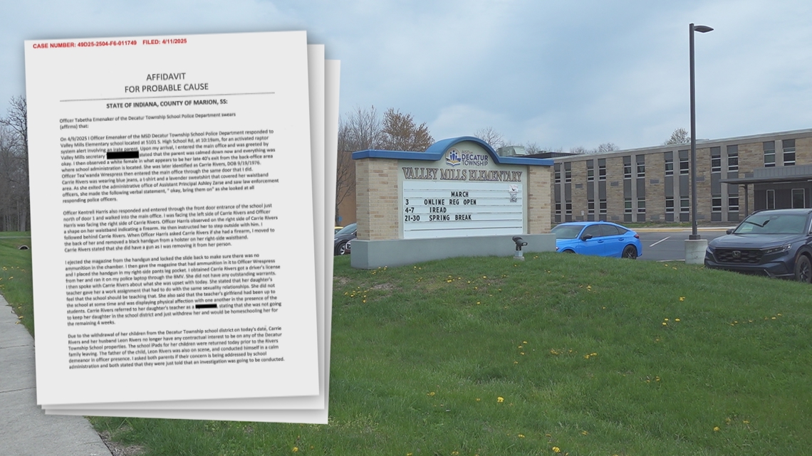 Carrie Rivers Mom charged for allegedly bringing gun to Indianapolis elementary ...