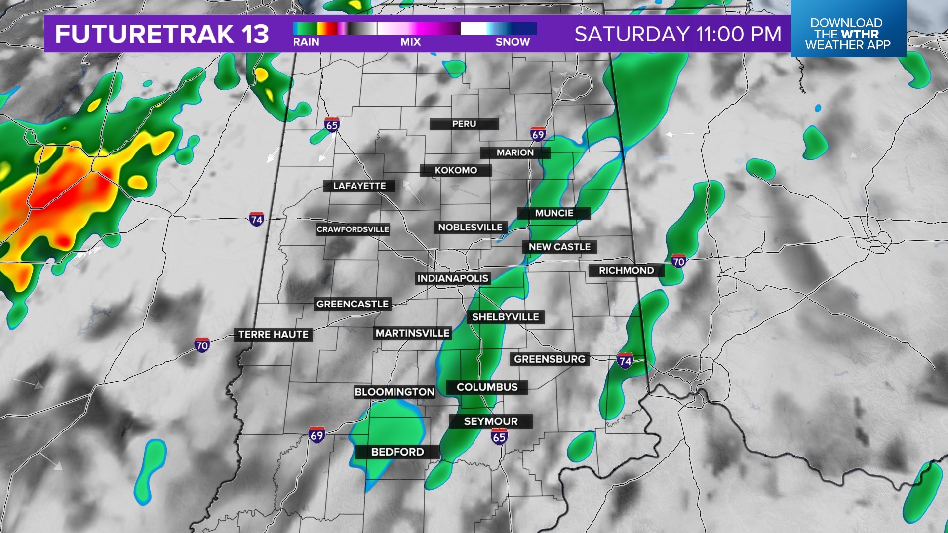 Scattered showers around tonight and Sunday | Live Doppler 13 Weather ...