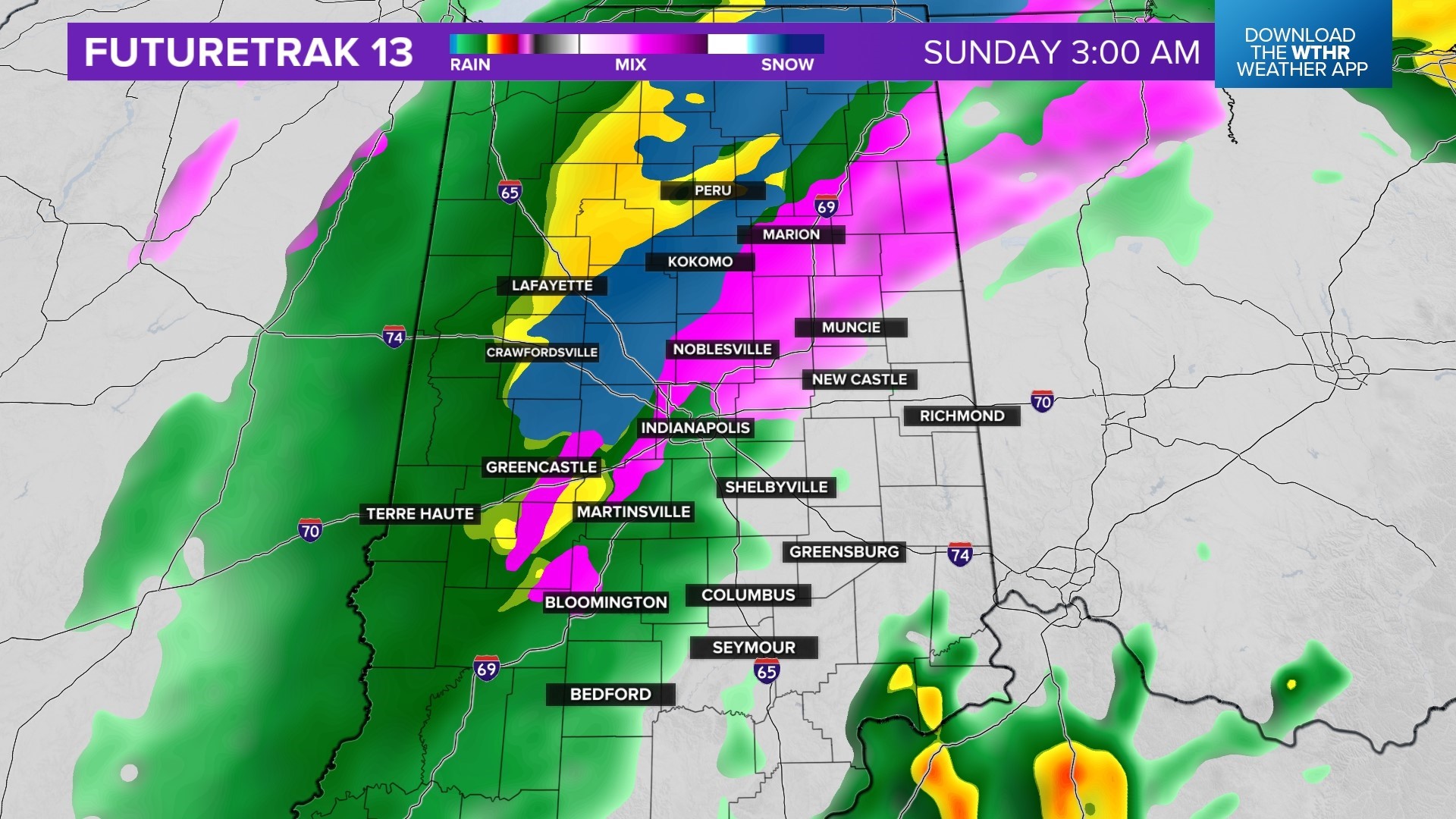 Soggy Saturday night before rain and snow mix | Live Doppler 13 Weather ...