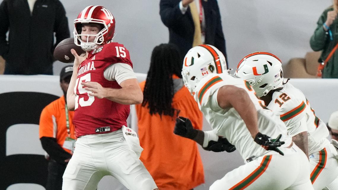 Miami, Indiana trade possessions in opening quarter, tied at 0-0 | CFP Title Game Live Updates