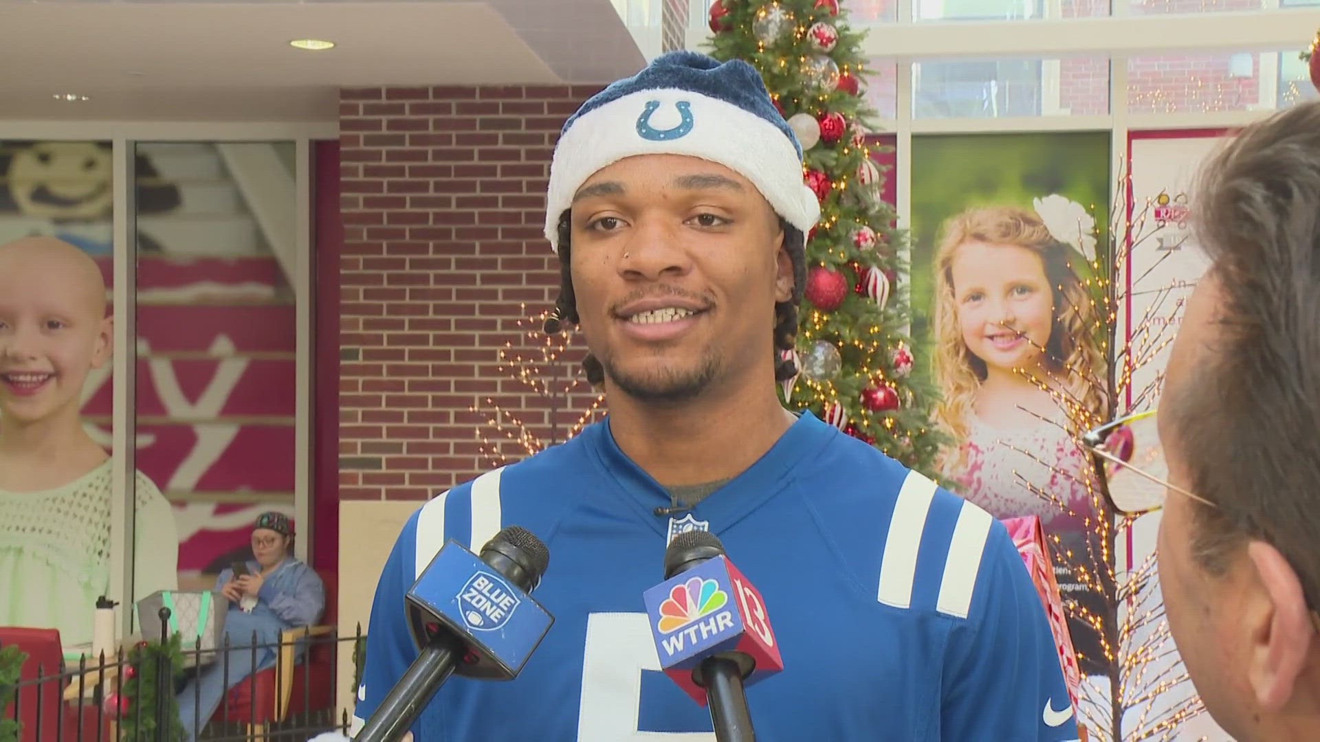 The Colts helped to surprise some patients at Riley Hospital for Children.