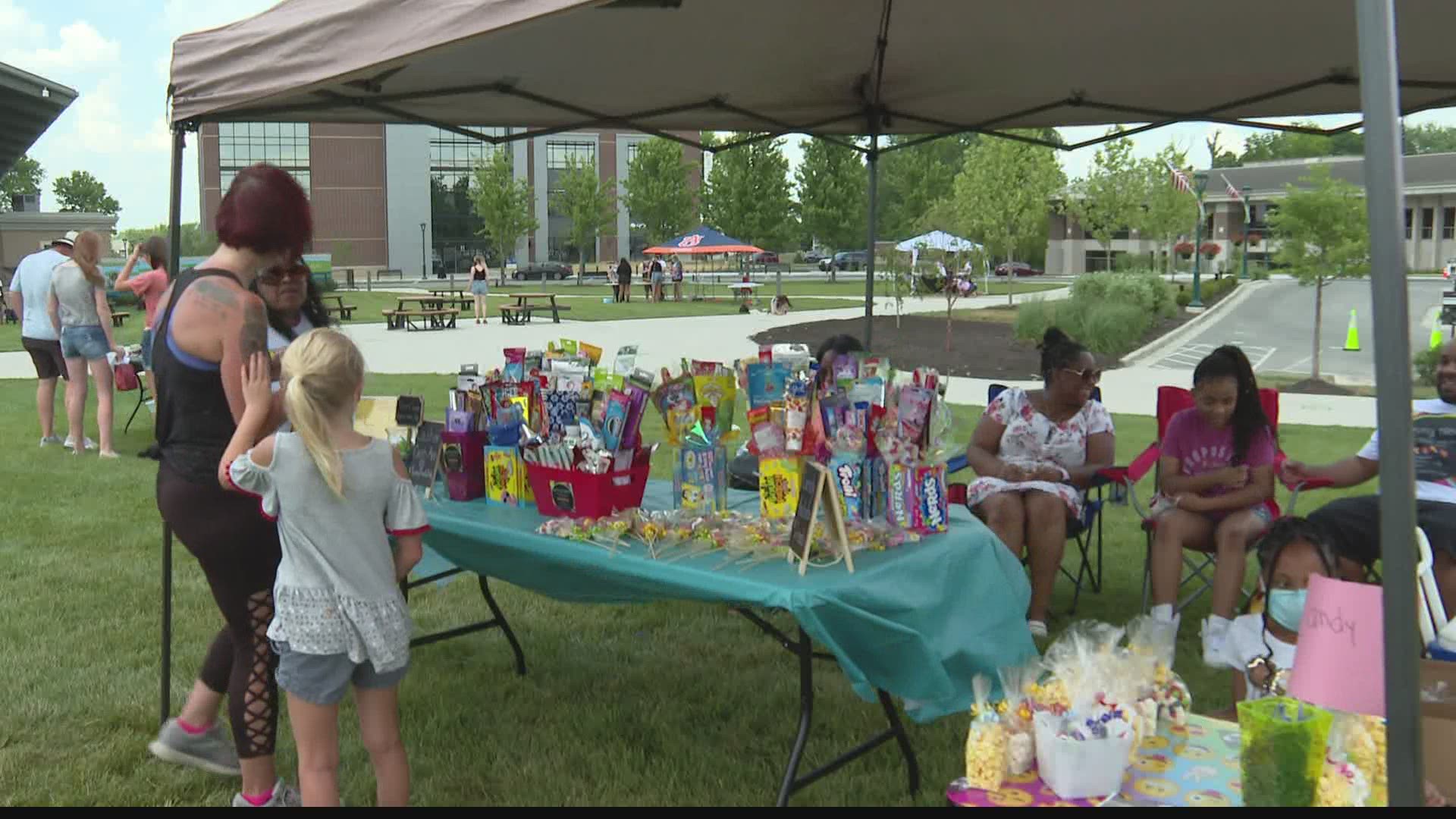 A Fishers High School put together a Juneteenth celebration event Saturday.