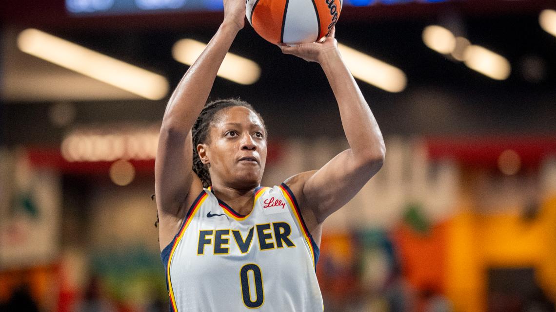 Kelsey Mitchell scores 34, leads Fever to Game 1 upset win over Aces |  Postgame Reaction | 13Sports