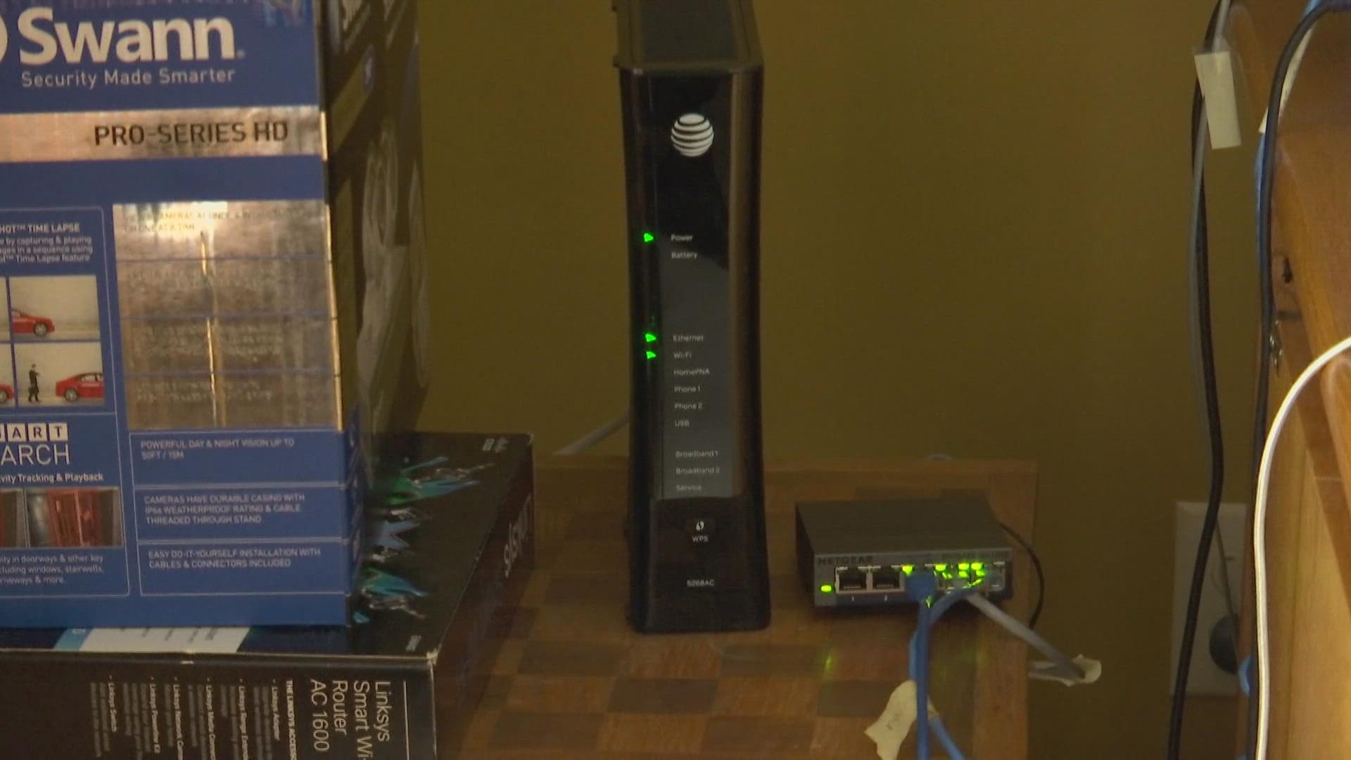 The Patel family in Cumberland lost their AT&T internet service Thursday. Their neighbors experienced the same, and told 13News customer service was not helping.