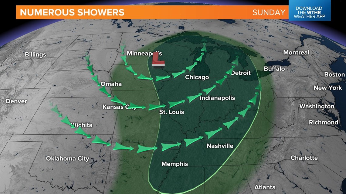 Unsettled weather returning this weekend in central Indiana