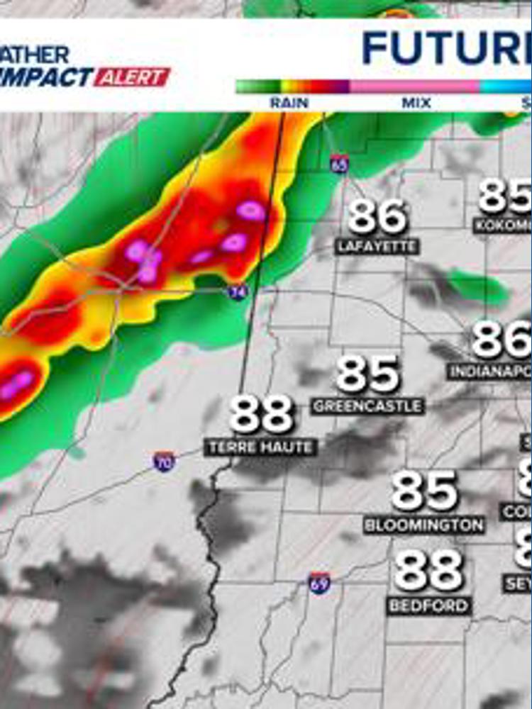 Weather Impact Alert for Saturday storms in central Indiana | wthr.com