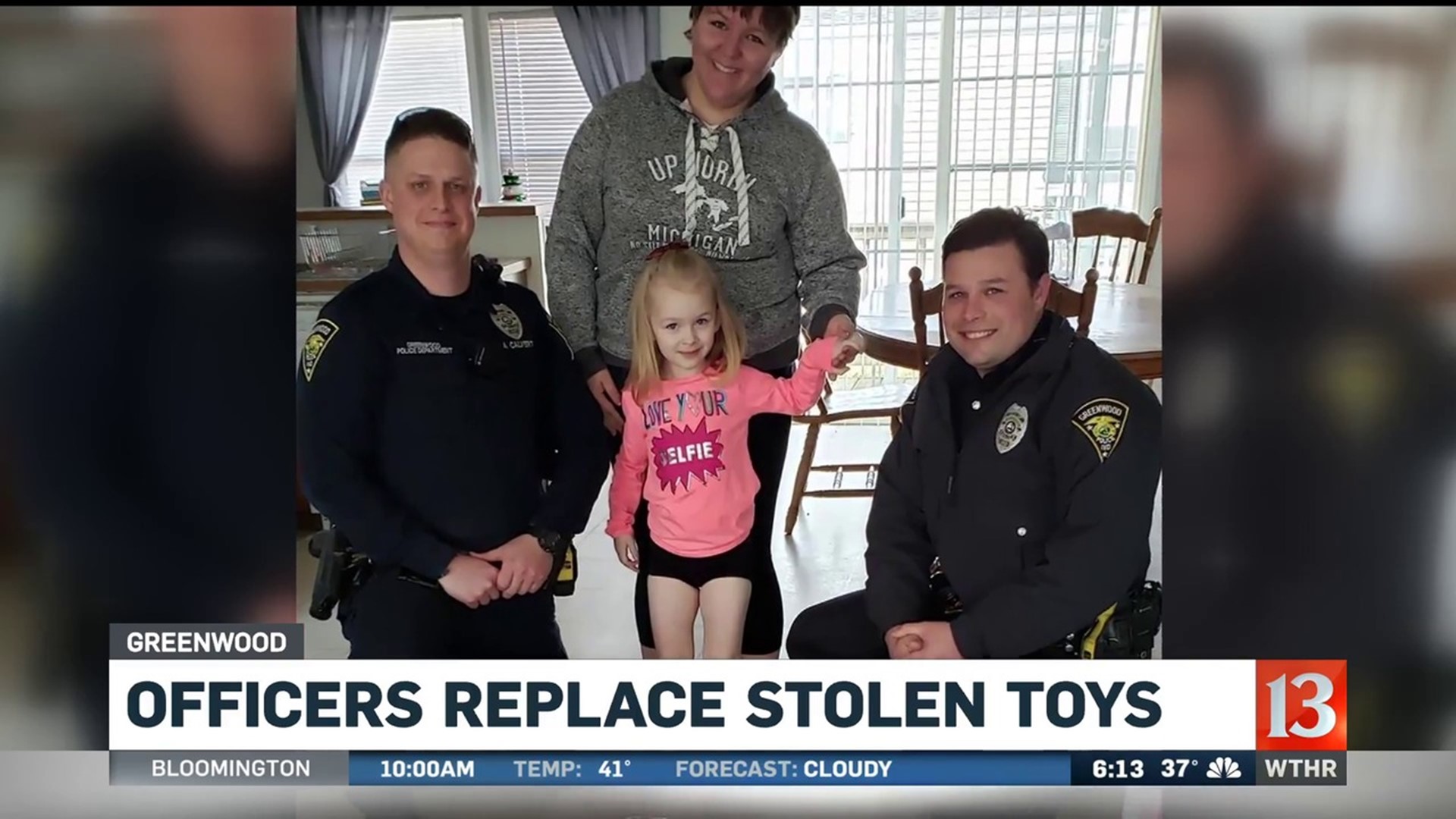 Greenwood officers replace stolen toys