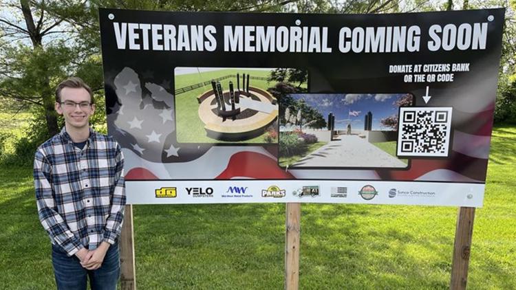 New Ball State graduate designs veterans memorial for his hometown of Monrovia