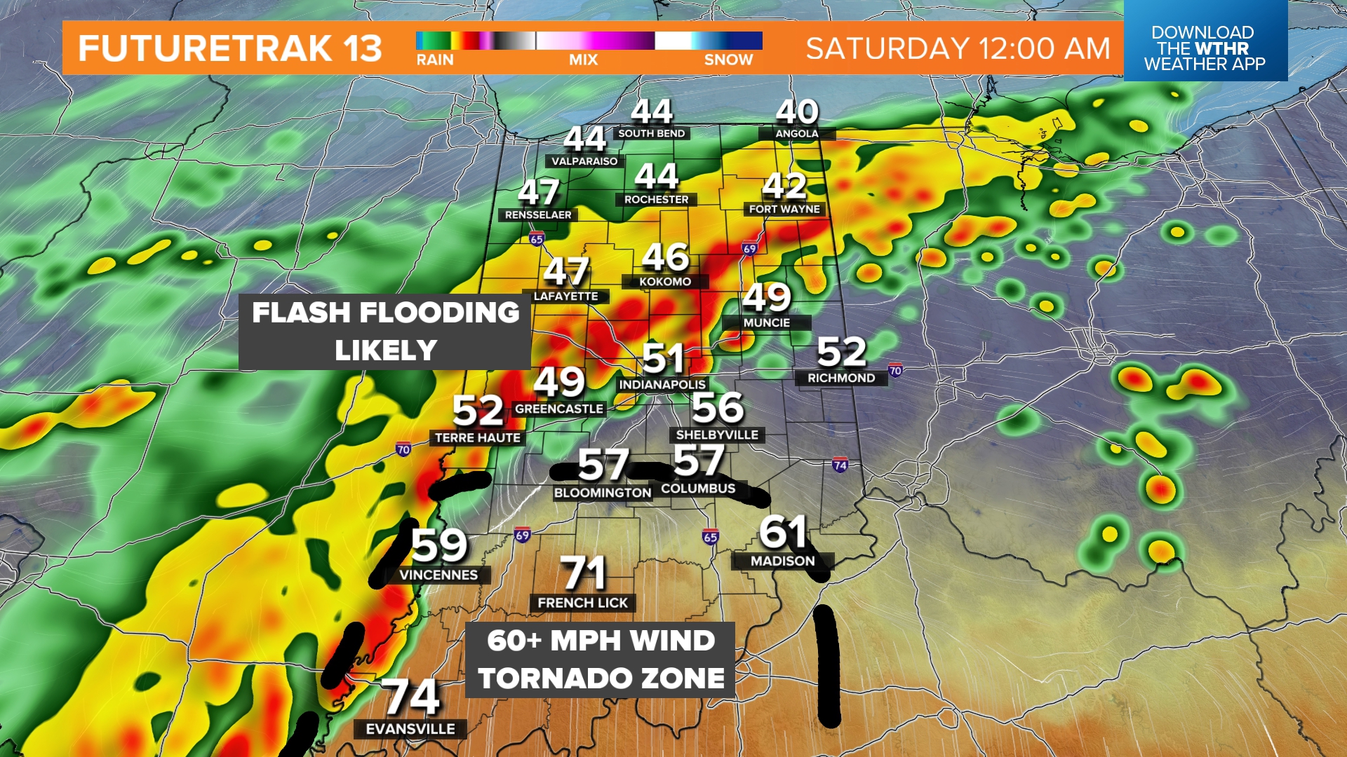 Heavy rain, flash flooding and potential of severe weather | wthr.com
