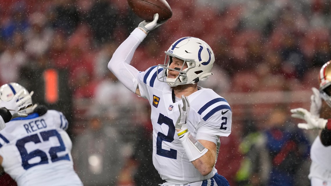 Colts top 49ers 30-18 on SNF in wild weather