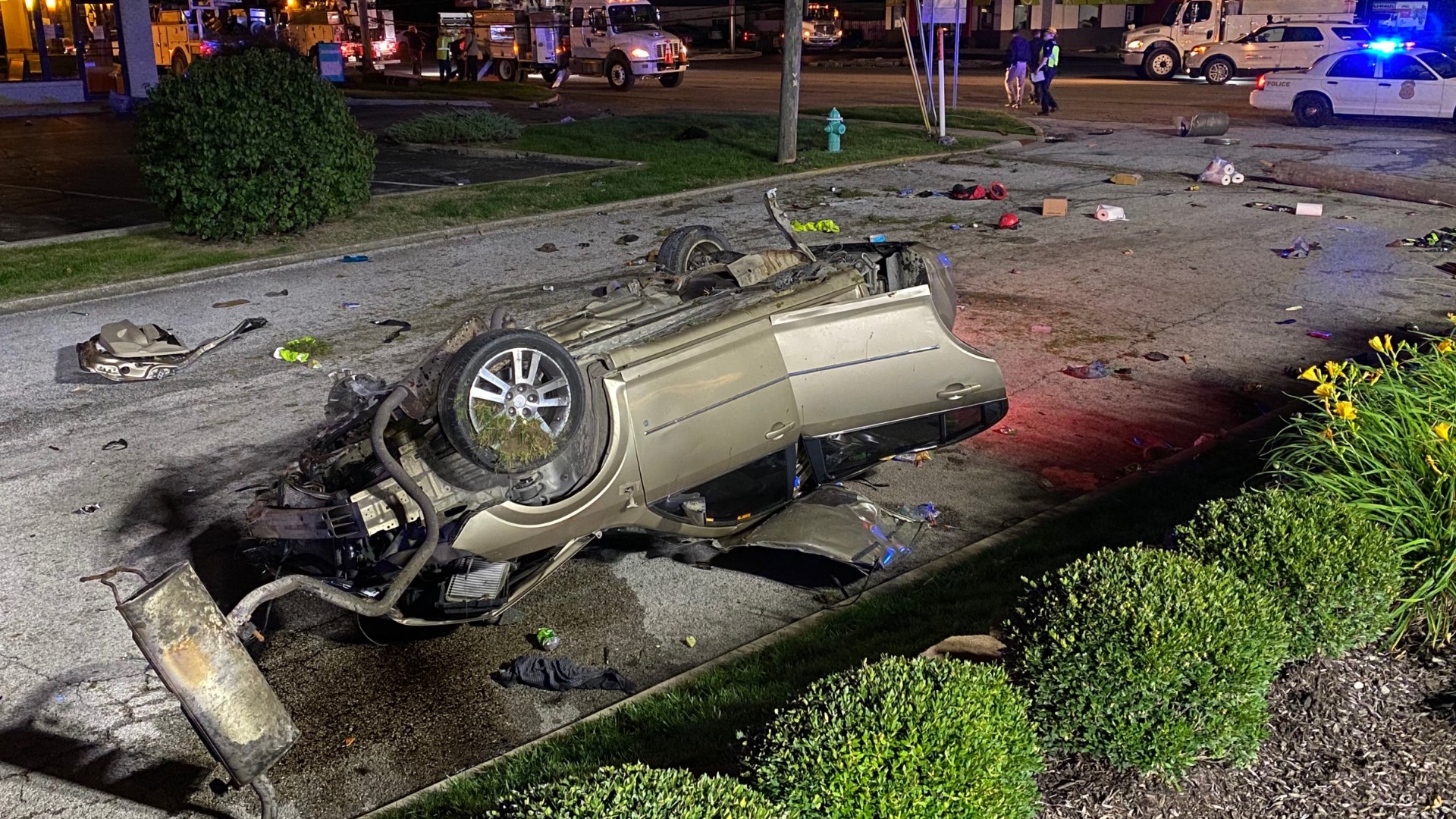 The crash happened Friday around 2 a.m. at the intersection of East Washington Street and Burbank Road.
