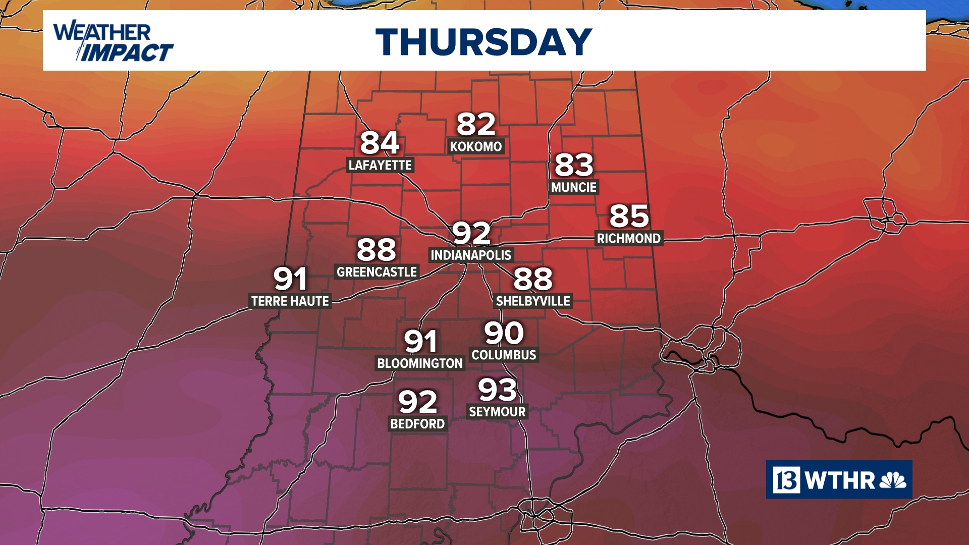 Pattern Aba Example Heat, humidity and storms return to forecast | 13Weather Blog | wthr.com