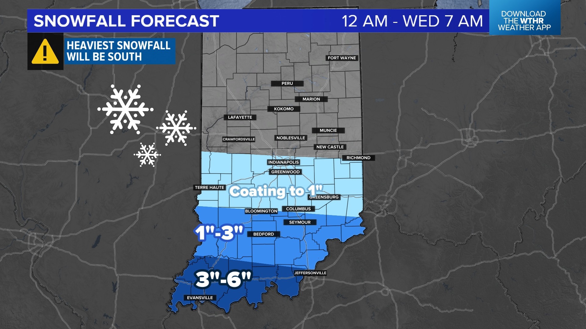 Cold and snowy through Thursday in central Indiana | Weather Blog ...