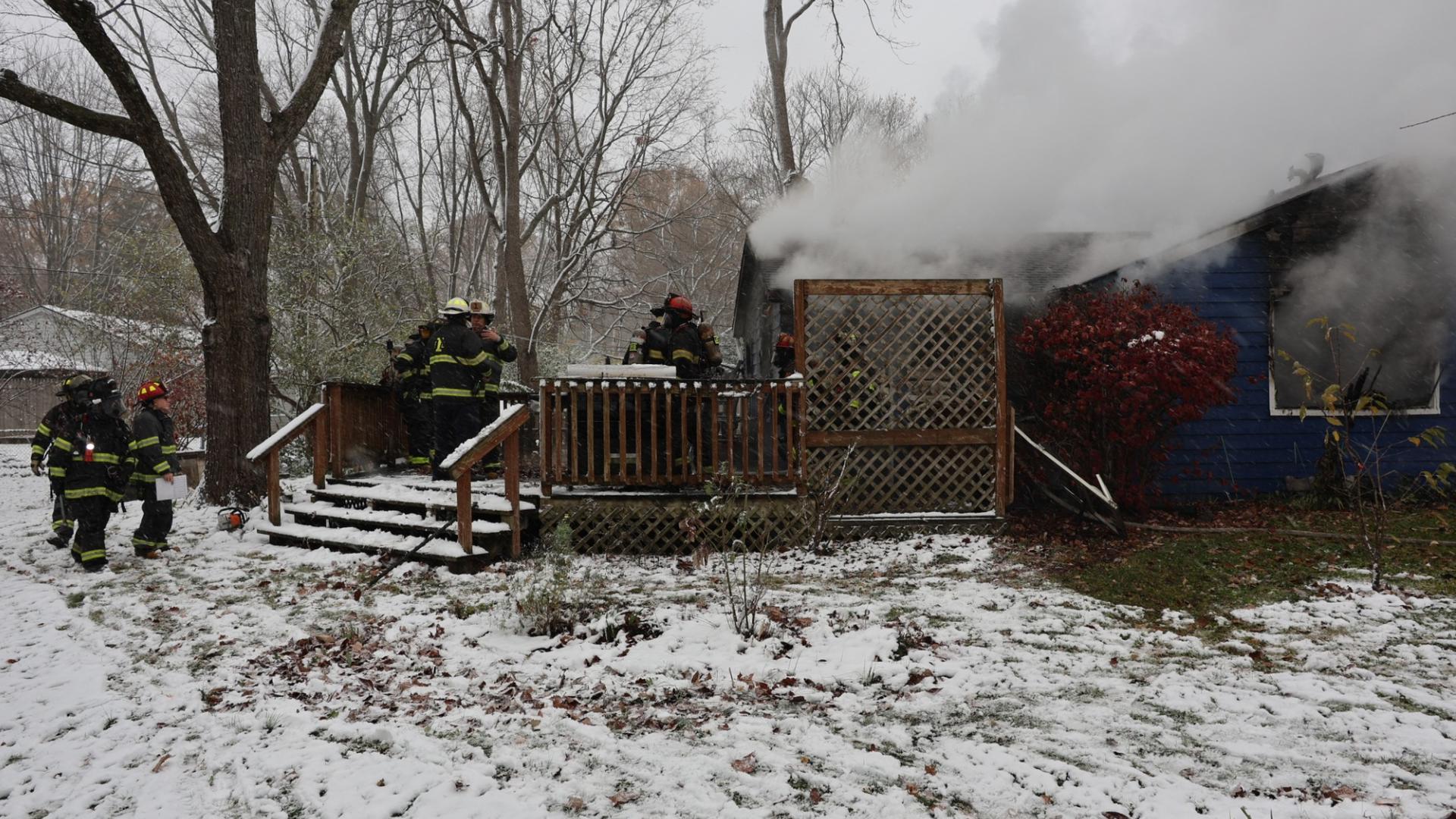 The fire happened Thursday afternoon near Westlane and Ditch roads.