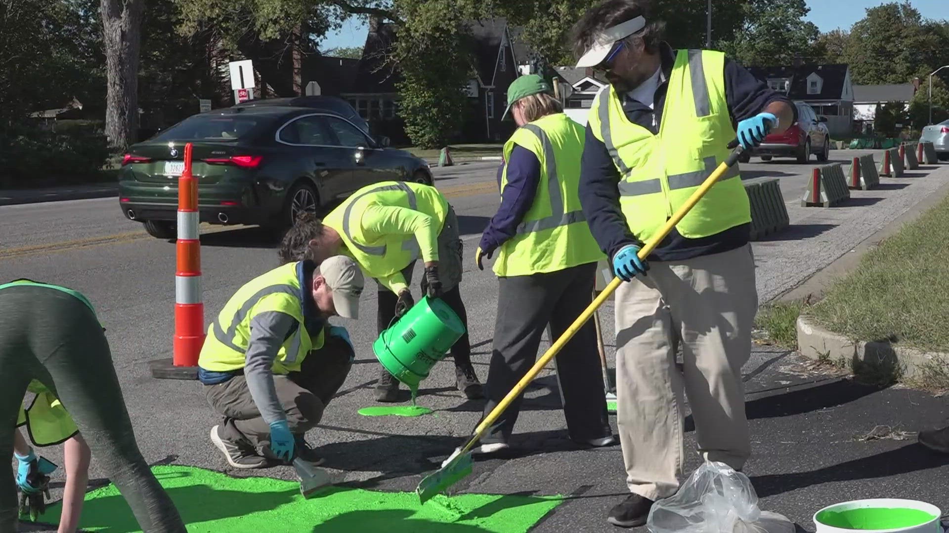 New bike lanes installed in Community Heights neighborhood