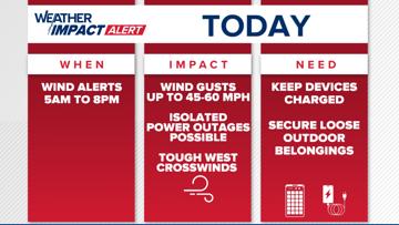 Powerful wind gusts up to 60 mph sweep across Indiana today | Weather ...