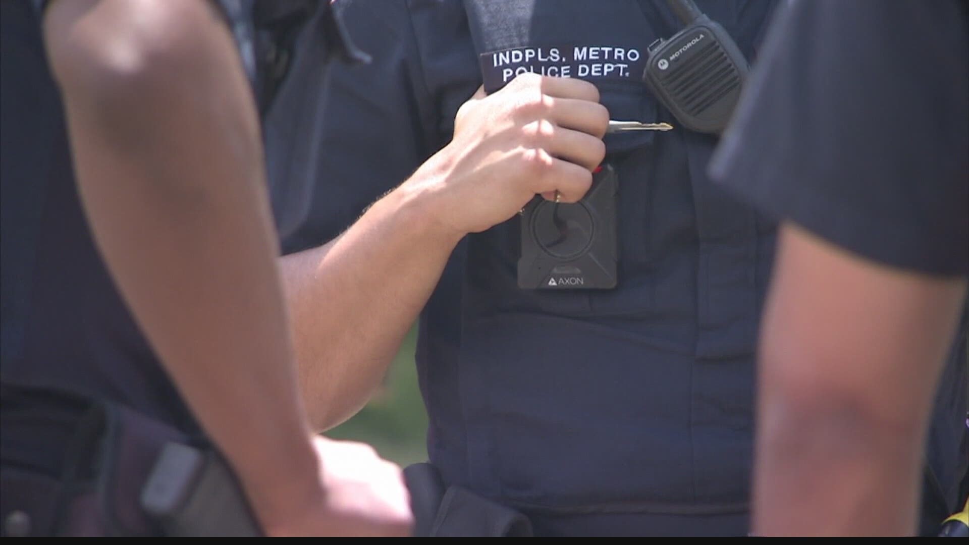 IMPD began the process of equipping 1,100 officers with body-worn cameras Monday.