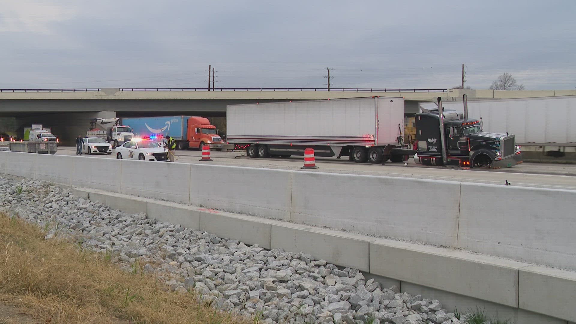 The second crash happened early Monday around 5:15 a.m. on Indy's northeast side near the off-ramp from I-465 westbound to Allisonville Road.