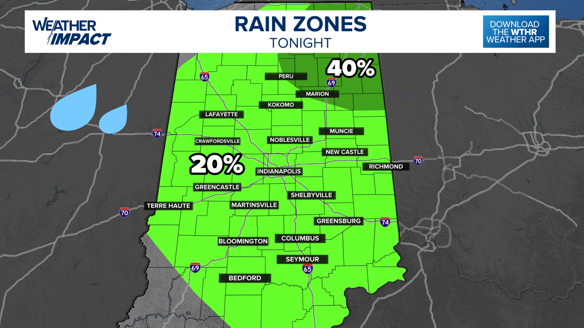 Indiana may pick up scattered rain with storms at times today | wthr.com