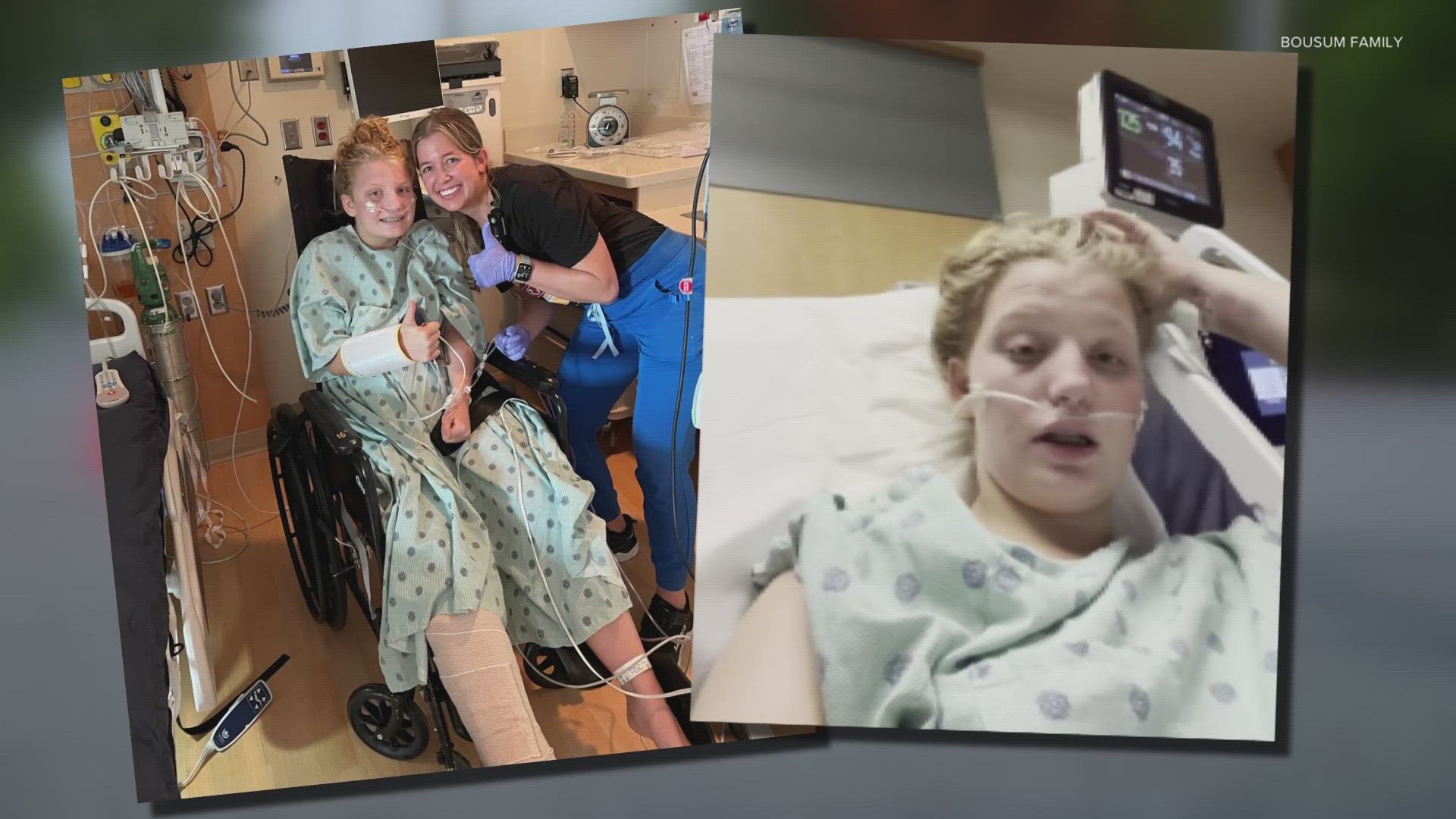 14-year-old Audrey Bousum was hit by a motorcycle while crossing Raceway Road in Brownsburg.