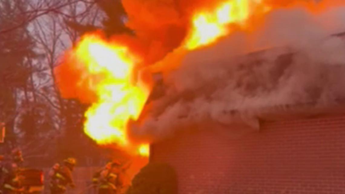 Crews battle large house fire in Carmel; no injuries reported | wthr.com