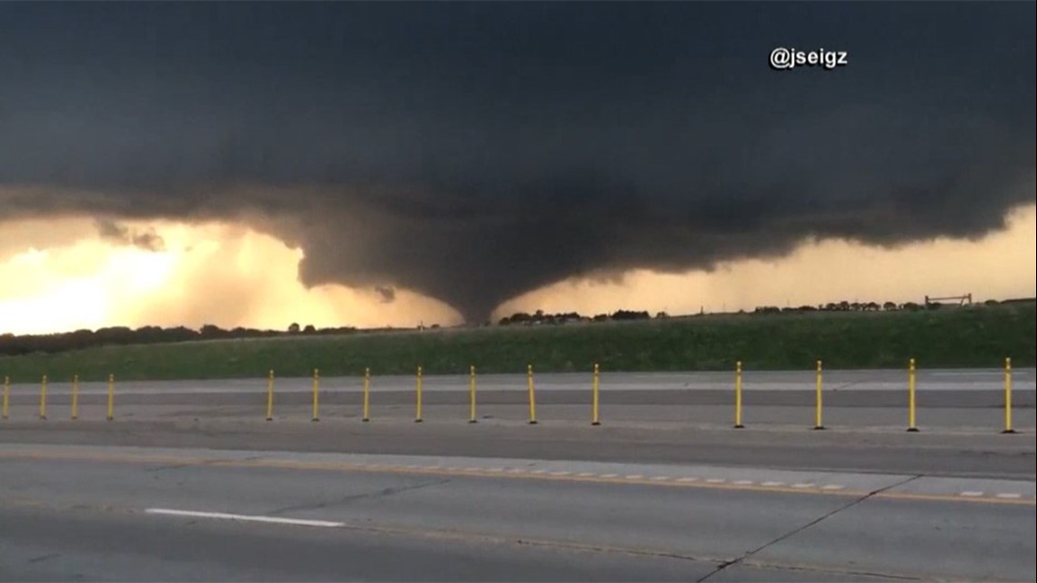 Weather service says large tornado just missed Kansas town | wthr.com