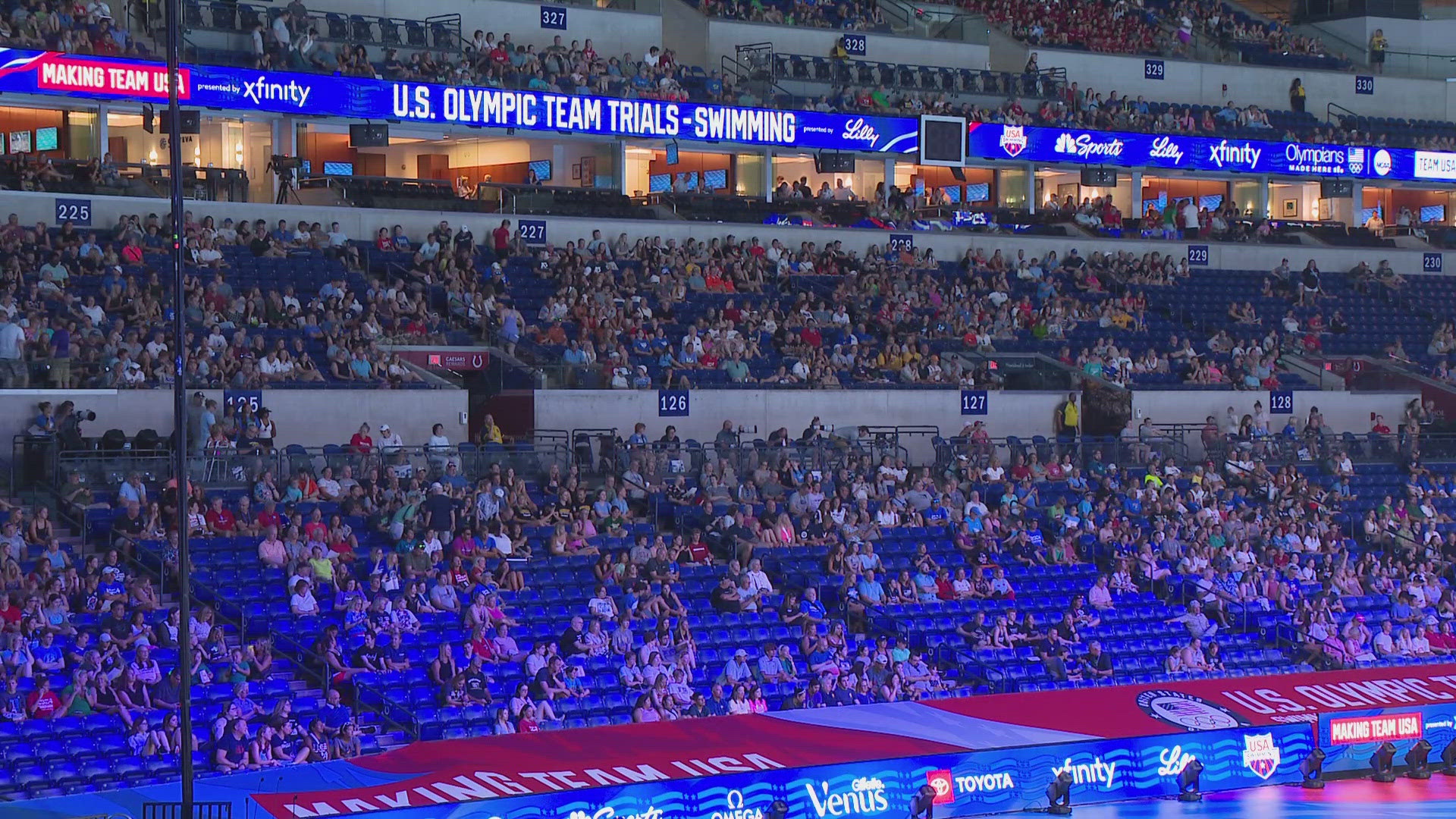 Thousands of team USA fans packed Lucas Oil Stadium for all nine days of the trials, even setting some records.