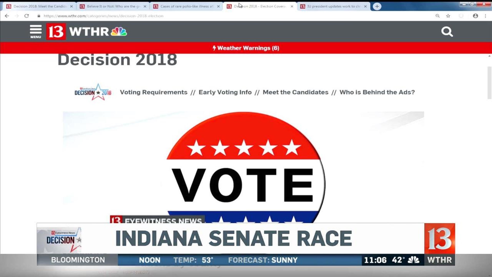 Senate candidates debate preexisting conditions in Indiana