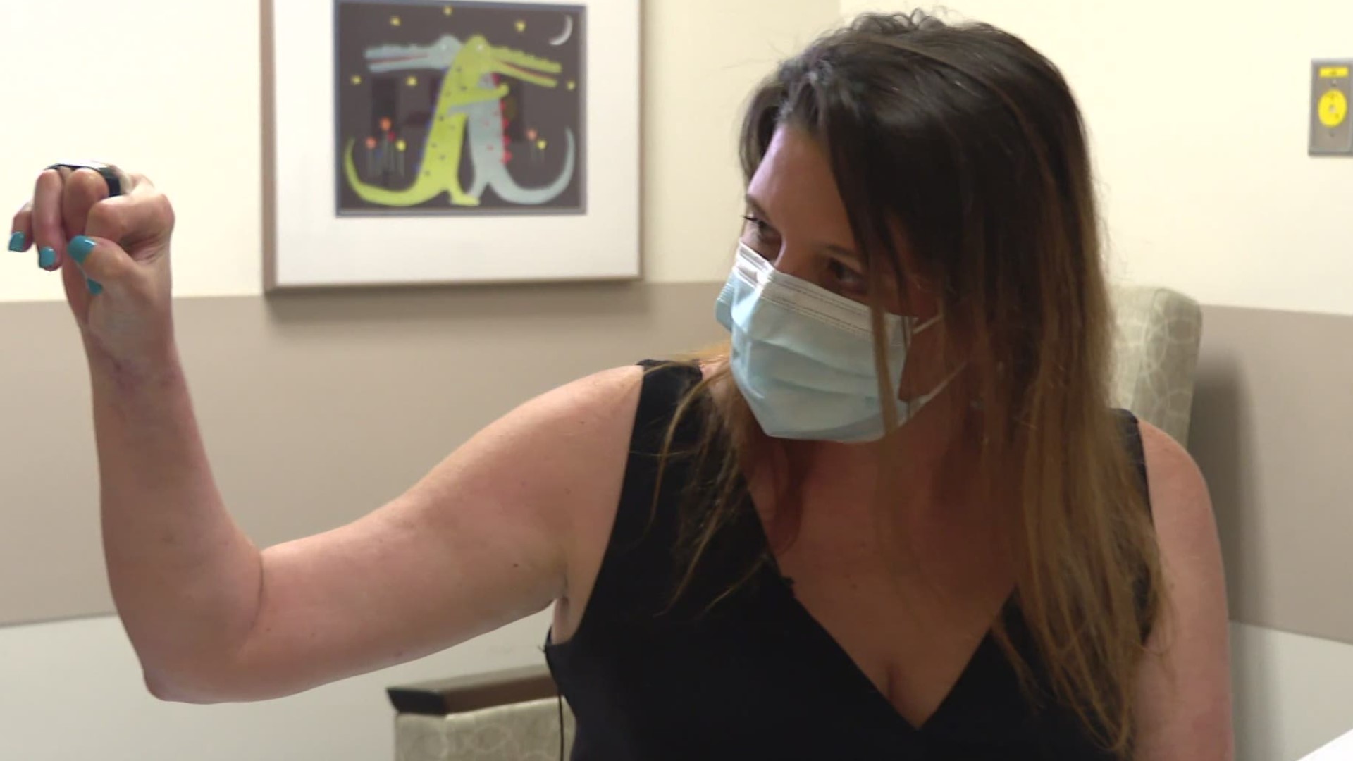 Kristi Anema says she's grateful doctors were able to save her hand after traumatic injuries.